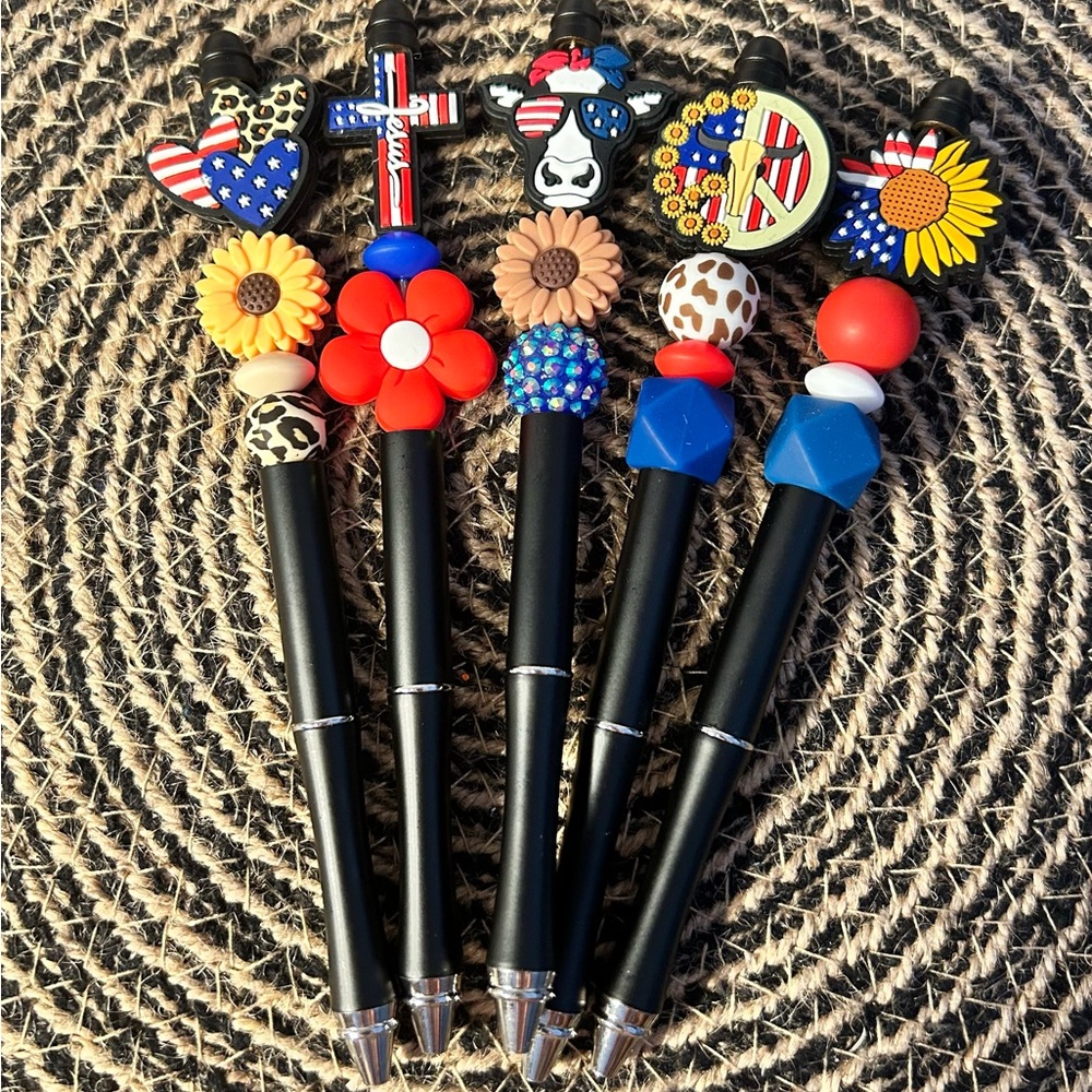 Patriotic Beaded Pen